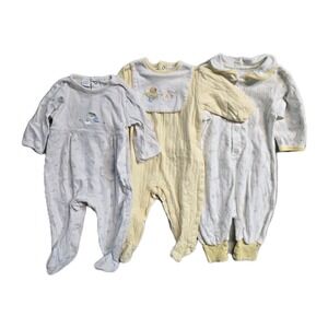Bright Future Baby Boys  One Piece Romper 6-9 Months  Ducks Birds Bears Lot Of 3